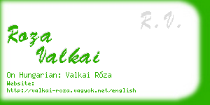 roza valkai business card